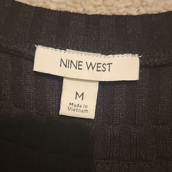 Nine West black ribbed tank dress sz med - Picture 9 of 10